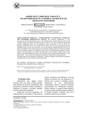 Format PDF - Jurnalul de Chirurgie