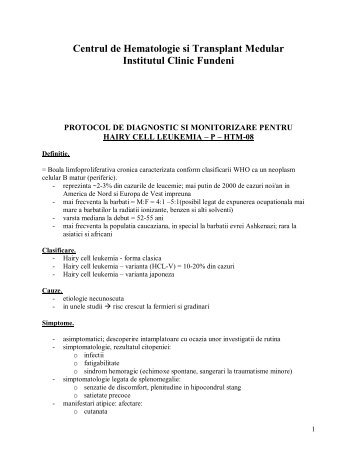 Protocol P-HTM-08- Hairy cell Leukemia- Dr.Leny Caban - SRH