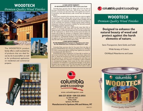 WOODTECH WOODTECH - Columbia Paint and Coatings