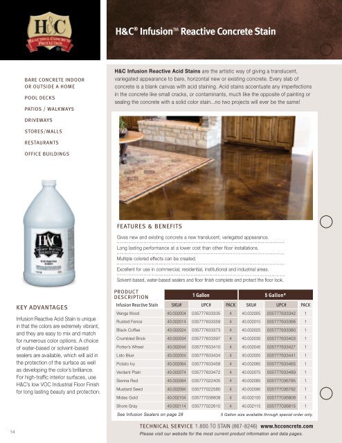 View Our Product Catalog - H&C Concrete