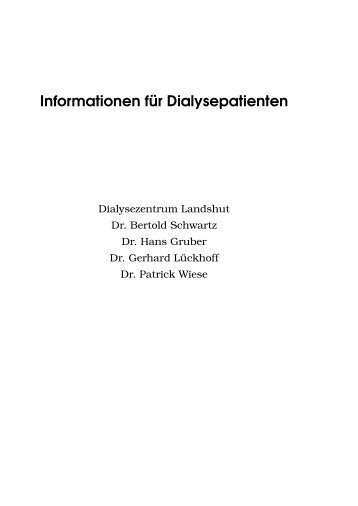 Tipps für Dialysepatienten - Dialyse-la.de