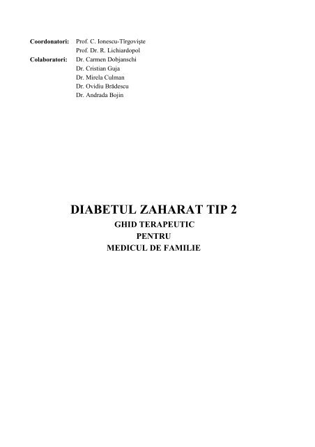 diabetul zaharat tip 2 - Institutul National de Diabet, Nutritie si Boli ...