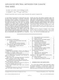 advanced spectral methods for climatic time series - Atmospheric ...