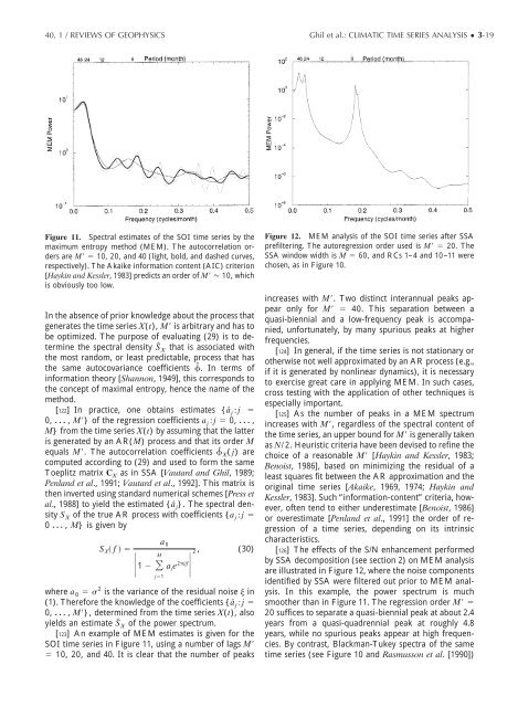 advanced spectral methods for climatic time series - Atmospheric ...