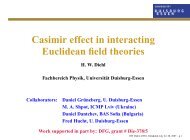Casimir effect in interacting Euclidean field theories - University of ...