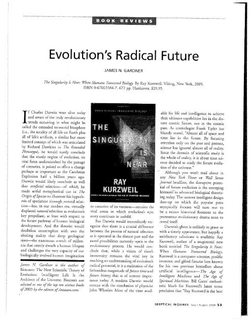 Skeptical Inquirer - The Singularity is Near