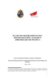 planes de mejoramiento sep: sistematización, análisis y ...