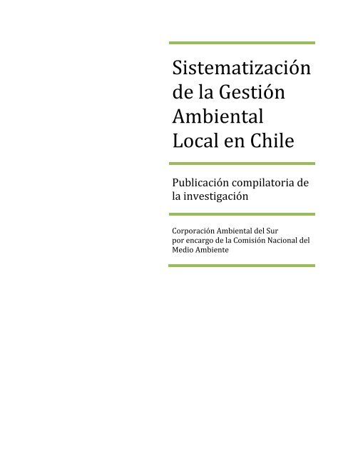Sistematización de la Gestión Ambiental Local en Chile - Ilustre ...