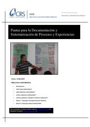 Pautas para la Documentación y Sistematización de Procesos ... - A4N