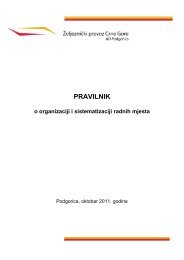 Pravilnik o organizaciji i sistematizaciji radnih mjesta - Željeznički ...