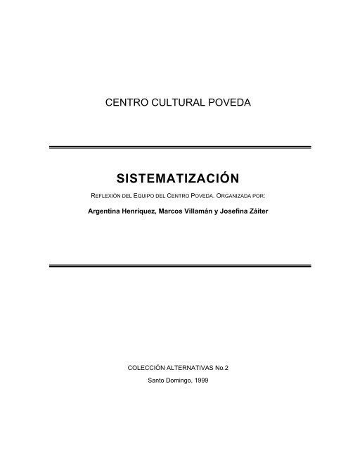 Sistematización - Centro Cultural Poveda