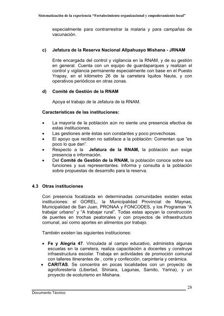 Esquema para sistematización - Instituto de Investigaciones de la ...