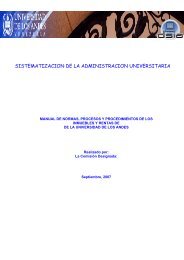 sistematizacion de la administracion universitaria - Universidad de ...