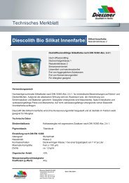 Diescolith Bio Silikat Innenfarbe Silikat-Innenfarbe - Diessner