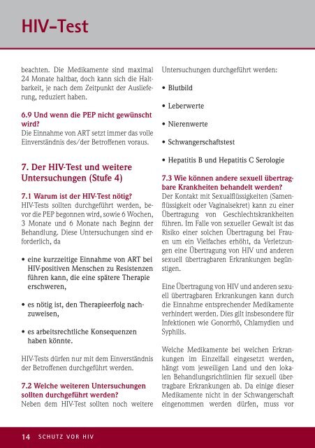 Informationsbroschüre zum Schutz vor HIV - Deutsches Institut für ...