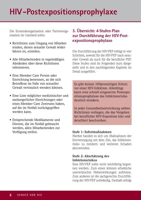 Informationsbroschüre zum Schutz vor HIV - Deutsches Institut für ...