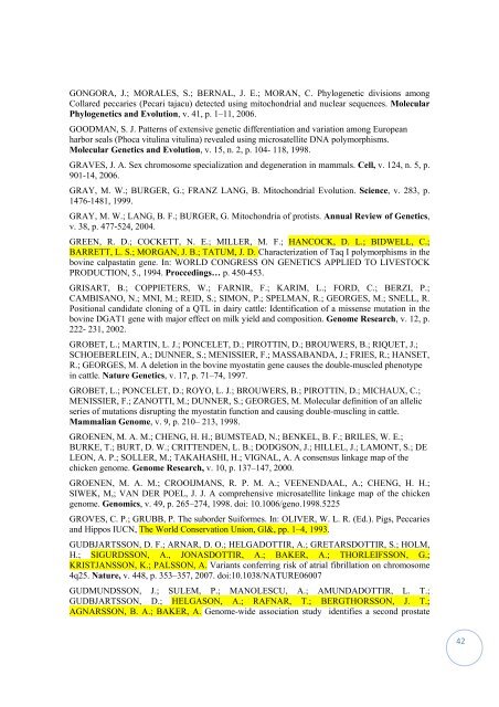 Análise Genômica Aplicada a Produção Animal - Centro de ...