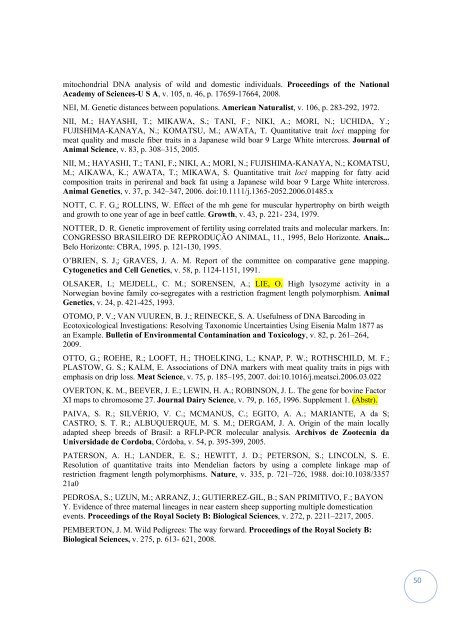 Análise Genômica Aplicada a Produção Animal - Centro de ...