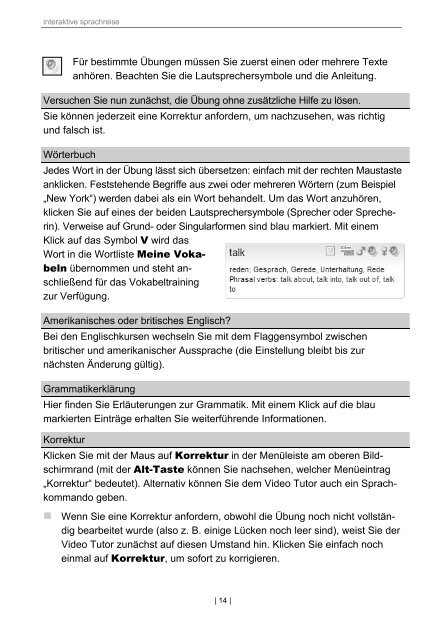 Interaktive Sprachreise Handbuch Deutsch - Digital Publishing