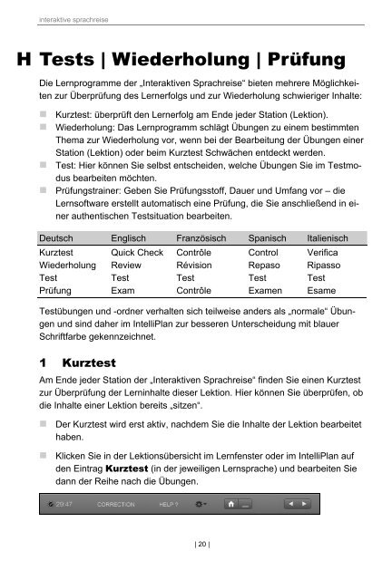 Interaktive Sprachreise Handbuch Deutsch - Digital Publishing