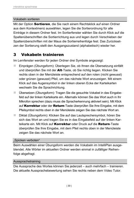 Interaktive Sprachreise Handbuch Deutsch - Digital Publishing