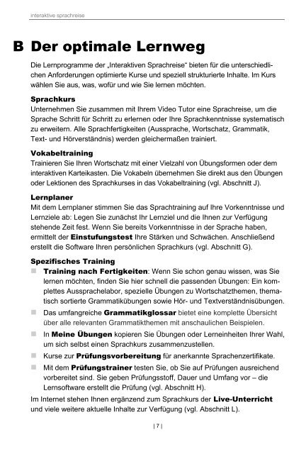 Interaktive Sprachreise Handbuch Deutsch - Digital Publishing