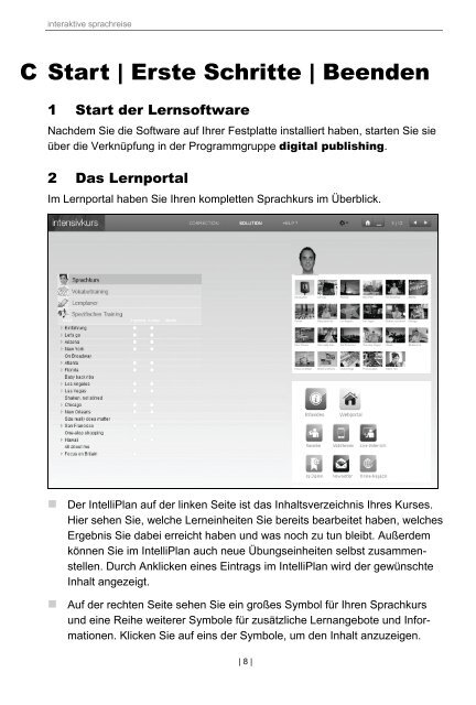 Interaktive Sprachreise Handbuch Deutsch - Digital Publishing