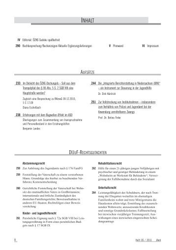 das jugendamt 2011, h. 5 - DIJuF