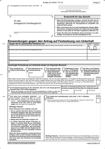 Einwendungen gegen den Antrag auf Festsetzung von ... - DIJuF