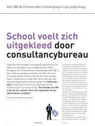 School voelt zich uitgekleed door consultancybureau