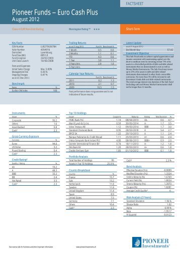 Factsheet - Pioneer Investments