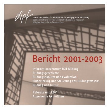 Bericht 2001-2003 - Deutsches Institut für Internationale ...