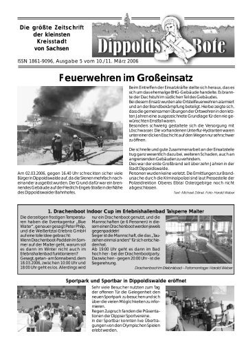 Feuerwehren im Großeinsatz - Dippoldiswalde