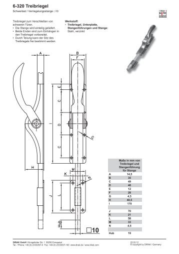 6-320 Treibriegel