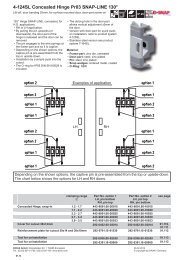 4-124SL Concealed Hinge Pr03 SNAP-LINE 130Â° - Dirak