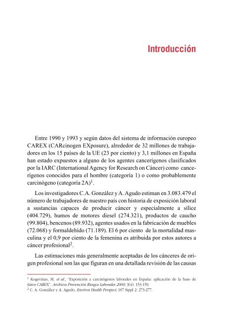 exposición laboral a agentes cancerígenos y mutágenos