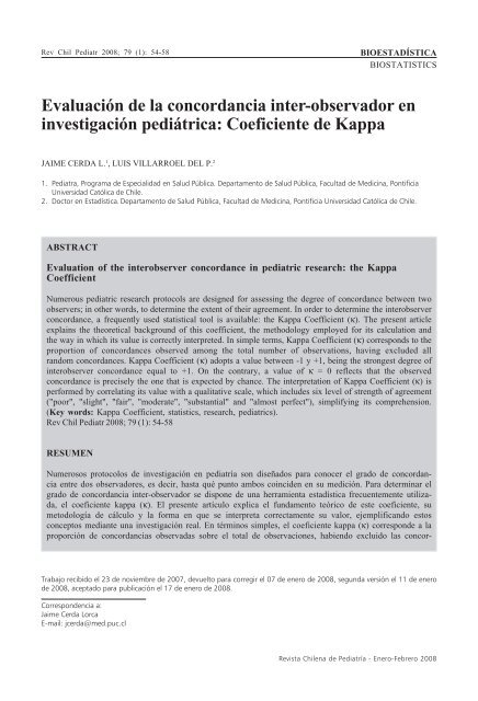 Destilar latín Arbitraje Coeficiente de Kappa - SciELO