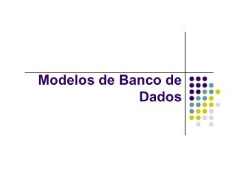 Modelos de Banco de Dados - Flashcafe.com.br