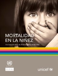 Mortalidad en la niñez : una base de datos - Cepal