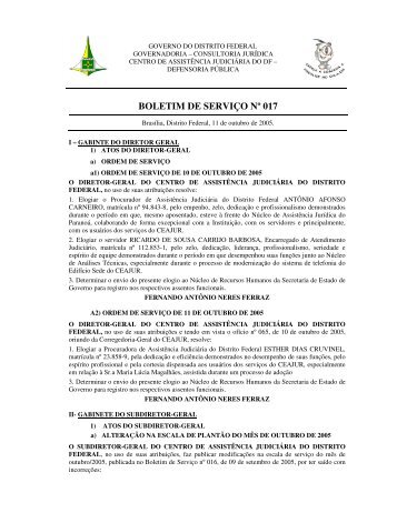 BS_017_11-10-2005 - Defensoria Pública do Distrito Federal ...