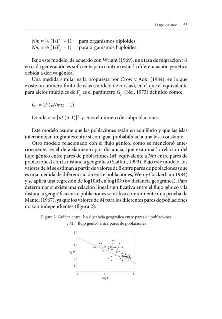 Flujo génico: métodos para estimarlo y marcadores moleculares