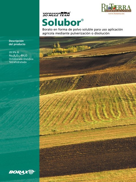 Solubor® - Fertilizantes BioTerra SA de CV