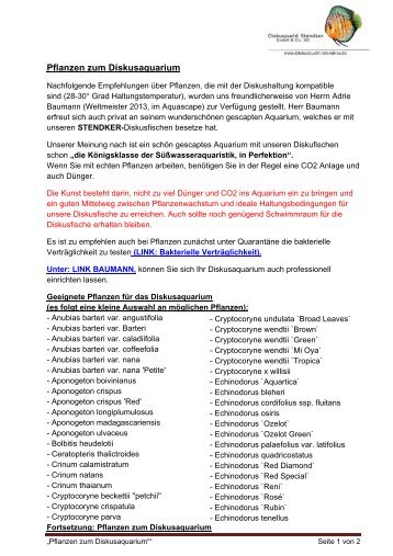 5. Pflanzen zum Diskusaquarium.pdf - Diskuszucht Stendker