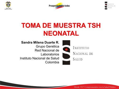Diapositiva 1 - Instituto Nacional de Salud
