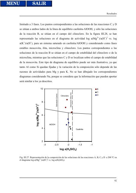 transformaciones hidrotermales de la caolinita - Biblioteca de la ...