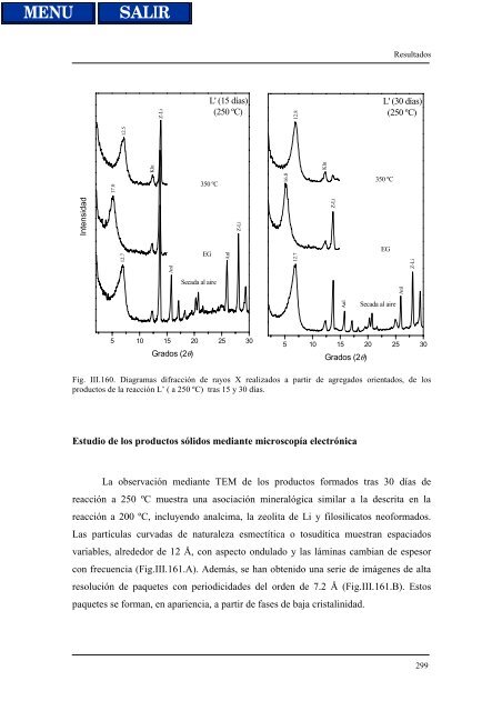 transformaciones hidrotermales de la caolinita - Biblioteca de la ...