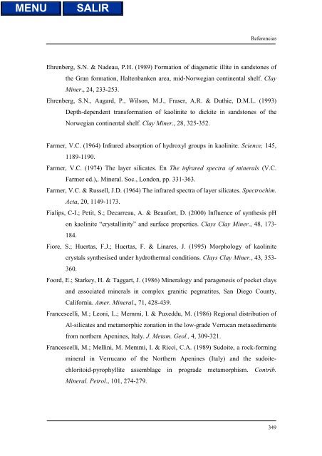 transformaciones hidrotermales de la caolinita - Biblioteca de la ...