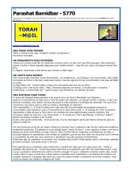 Parashat Bamidbar - 5770 TORAH –M@IL - torah mail