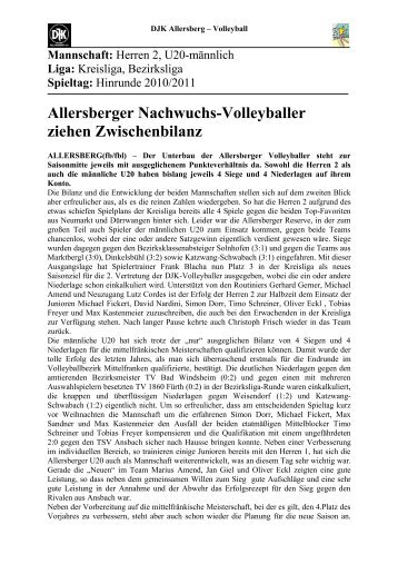 DJK Allersberg - Volleyball