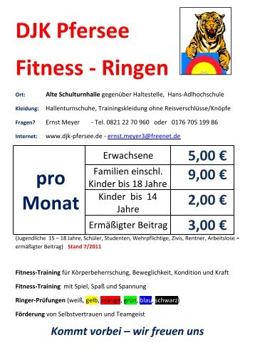 DJK Pfersee Fitness - Ringen